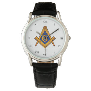 Relógio Freemason Square e Compass Charity Masonic Dourado