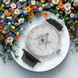 Relógio Freemason Square e Compass Charity Masonic Watch