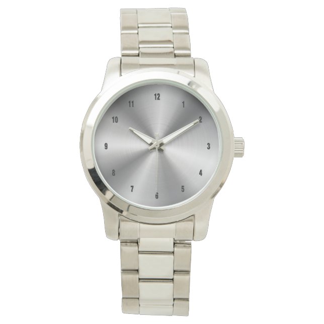 Relógio Fundo de Impressão de aço brilhante sem manchas (Frente)