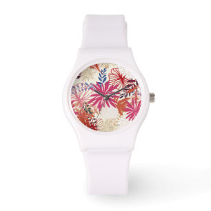Relógio Fundo floral 3