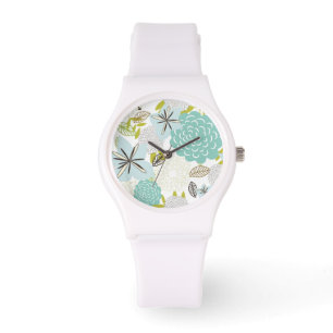 Relógio Fundo floral 5