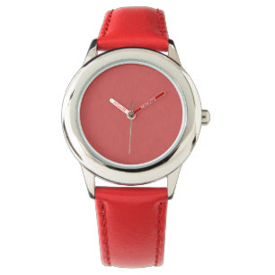 Relógio Fundo vermelho texturizado visual calmo e simples