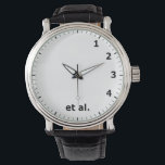Relógio Funny 1 2 3 4 et al Clock - Science Research Lab<br><div class="desc">Quando você escreve artigos de revistas científicas e faz referências, você frequentemente usa "et al" que faz esse relógio perfeito para cientistas, escritório de pesquisa científica ou laboratório. agência de pesquisa científica, 1 2 3 et al, sala de pesquisa científica, referência de jornal científico, tempo de ciência da química da...</div>