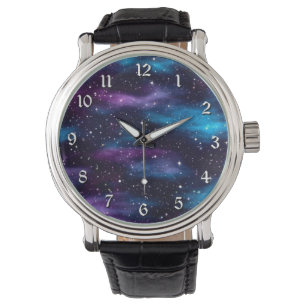 Relógio Galáxia do céu estrelado
