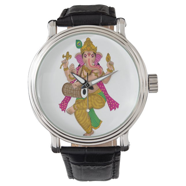 Relógio Ganesha Dançante (Frente)