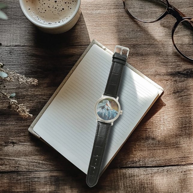 Relógio Garça Azul (Criador carregado)