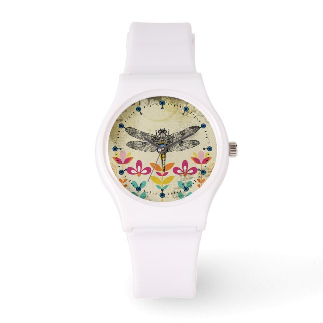 Relógio Garden Dragonfly Silicone Sport Watch (Frente)