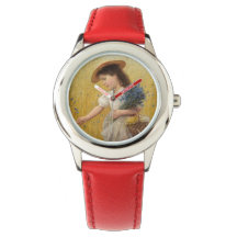 Garota jovem em um campo de trigo