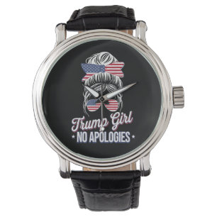 Relógio Garota Trump Sem Desculpas Coque Desarrumado Retro