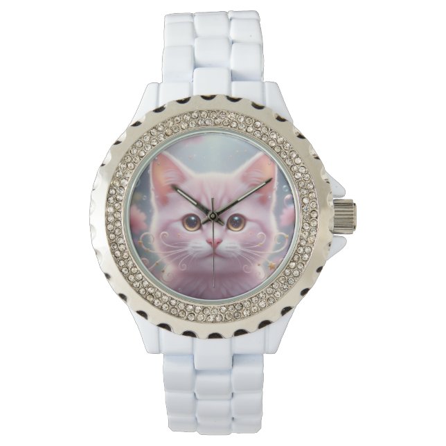 Relógio Gatinho Fofo - Caprichoso  (Frente)