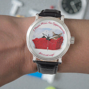 Relógio Gatinho Que Dorme Engraçado, Personalizado Em Fot