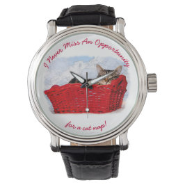 Relógio Gatinho Que Dorme Engraçado, Personalizado Em Foto