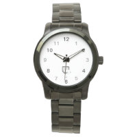 Gato Branco Dormindo no Laptop Unisex Black Watch