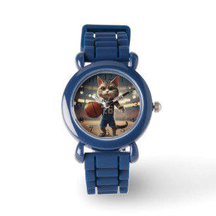Relógio Gato de basquete,