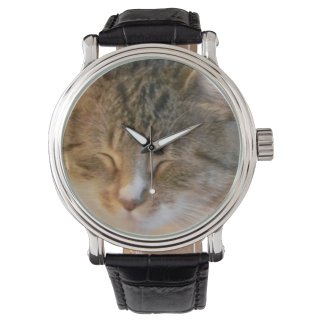 Relógio Gato De Sentir (Frente)