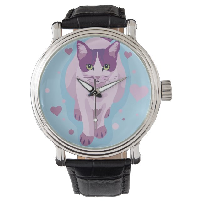 Relógio Gato, Gatinho, Miau (Frente)