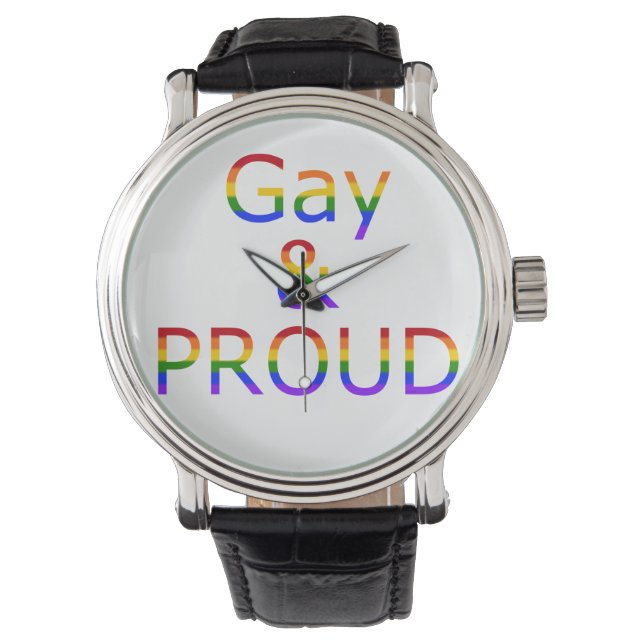 Relógio Gay de queda e orgulho (Frente)
