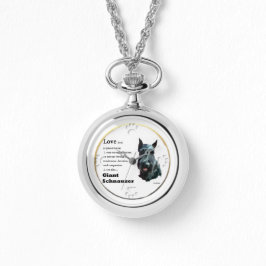 Relógio Giant Schnauzer Love Is Gifts