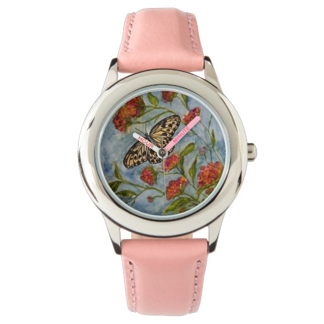 Relógio Girls Sweet Butterfly Kids Watch (Frente)