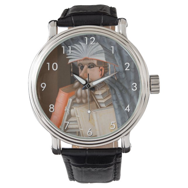 Relógio Giuseppe Arcimboldo - O Bibliotecário (Frente)