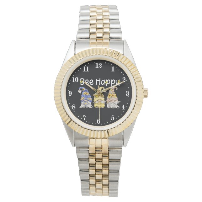 Relógio gnomo feliz da abelha (Frente)