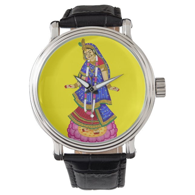 Relógio Goddess Radha Wall Clock (Frente)