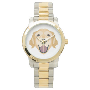 Relógio Golden retriever da ilustração