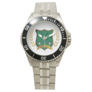 Relógio GOLF Crest com Laurel Wreath Mens Watch