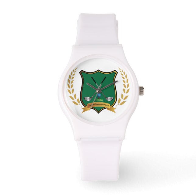 Relógio GOLF Crest com Laurel Wreath Sportens (Frente)