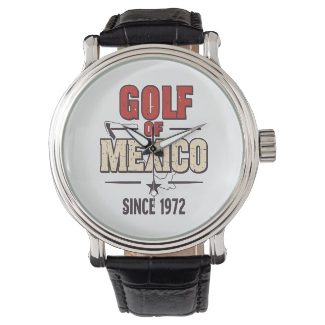 Relógio Golfe da Paródia do México com Vintage (Frente)