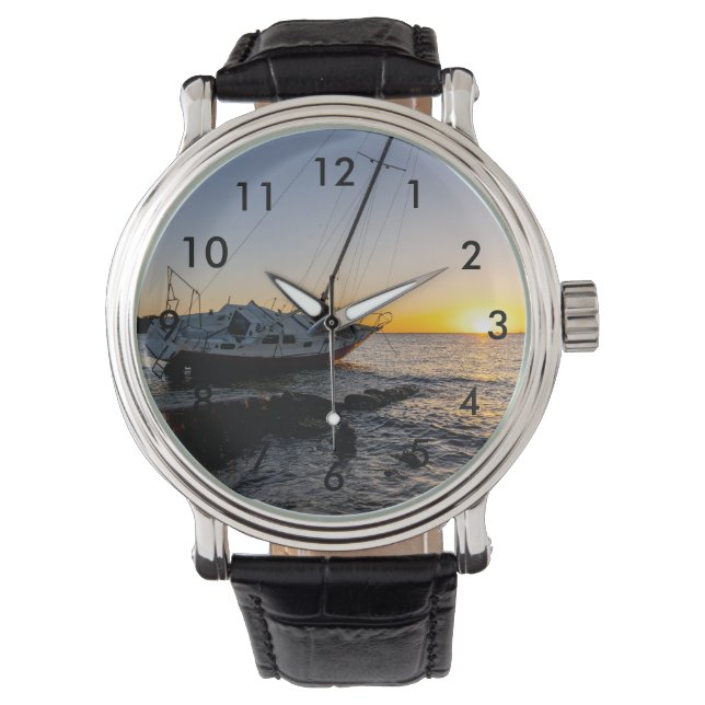 Relógio Golfo De Breeze E Jetty Sunset Wrist Watch (Frente)