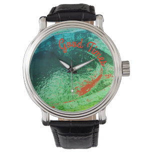 Relógio Good Times Uma Piscina Verde em Welshpool
