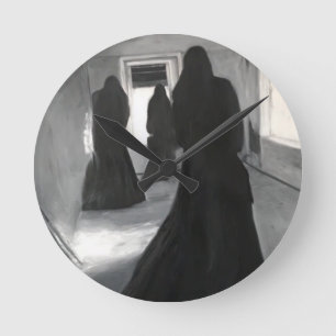 Relógio gótico redondo