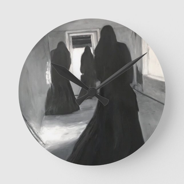 Relógio gótico redondo (Frente)