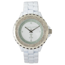 Relógio Graduação de Enfermeira Personalizada com Símbolo 