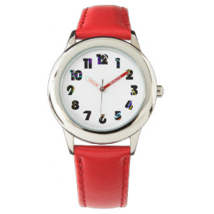 Relógio Grafite 10 Number Overlay Kids Watch cn