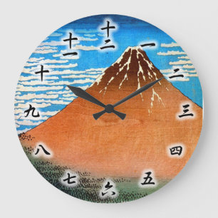 Relógio Grande 凱 風 快 晴(赤 富 士),  Red Mount Fuji, Hokusai, Ukiyo-e