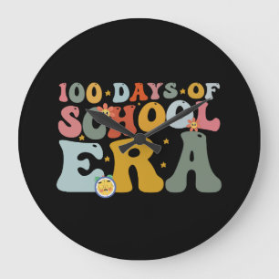Relógio Grande 100 Dias De Era Escolar Groovy Professor Crianças