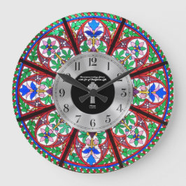 Relógio Grande 10.ª Ordenação de Vidro Armado Personalizado