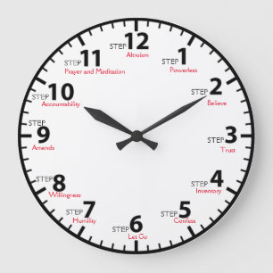 Relógio Grande 12 Etapa 12 Etapa Recuperação Sobriety Sober Clean