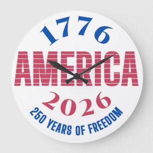 Relógio Grande 1776 AMÉRICA 2026 250 anos liberdade 
