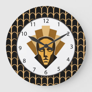 Relógio Grande 1920 Roaring 20 Style Style Style Crest