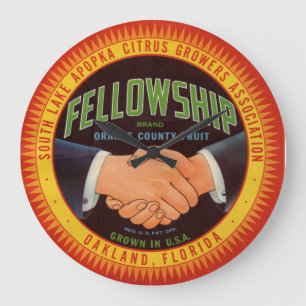 Relógio Grande 1930s Boletim do Condado de Orange Citrus