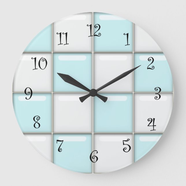 Relógio Grande 1950's Retro Wall Clocks (Frente)