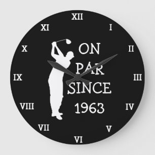 Relógio Grande 1963 Golfer Aniversário 60º e engraçado 70º Par