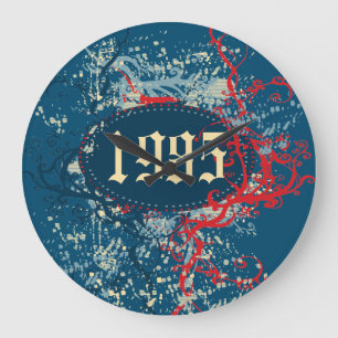 Relógio Grande 1985 Ano de Aniversário ou Desde 1985 ou Feito em