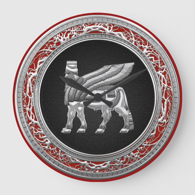 Relógio Grande [200] Bull voada Babylonian [prata] [3D] (Frente)