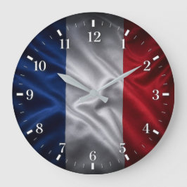 Relógio Grande 2026 France Flag Watch