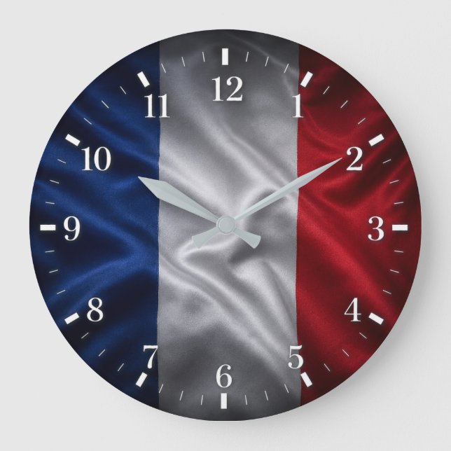 Relógio Grande 2026 France Flag Watch (Frente)