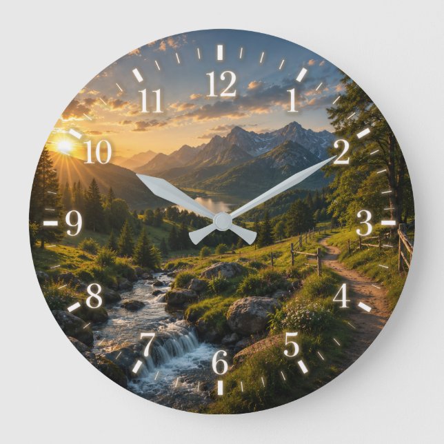Relógio Grande 2026 Landscape Clock (Frente)